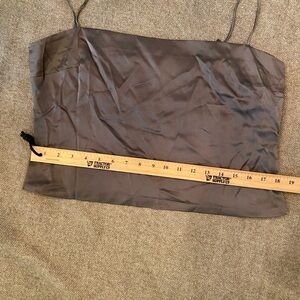 Badgley Mischka Gray Satin Top